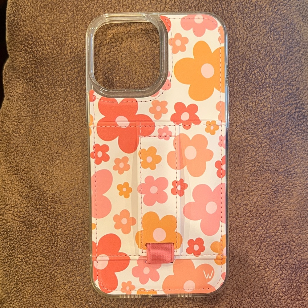 WALLI iPhone 13 Pro Max Floral Card Holder Phone Case - Multicolor